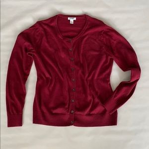 Dark Red Old Navy Cardigan